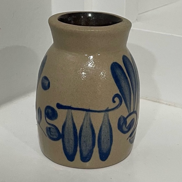 Vintage Beaumont Brothers Pottery BBP Small Salt Glazed Jar Crock Vase Stoneware - Picture 5 of 7